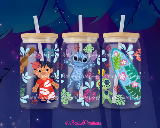 Ohana Talavera Glass Can
