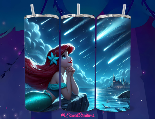 Mermaid In Love 20oz Skinny Tumblers