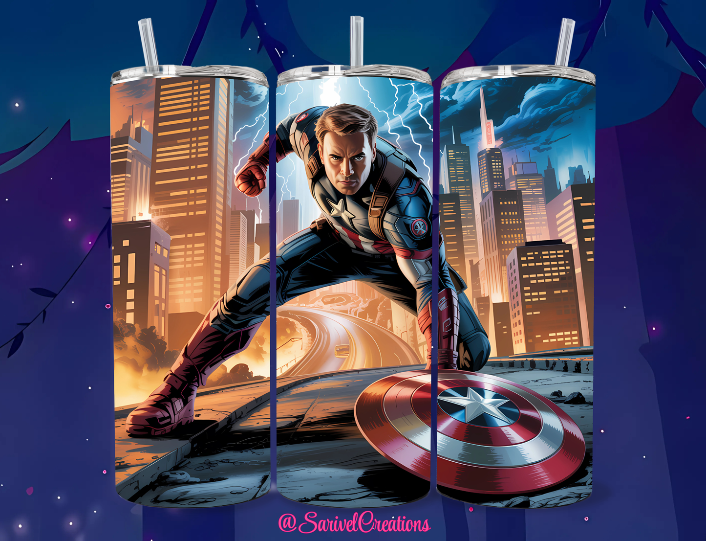 Captain Character 20oz Skinny Tumbler