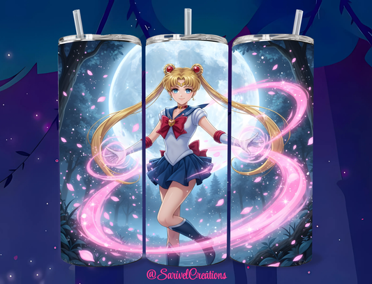 Moon Anime 20oz Skinny Tumbler