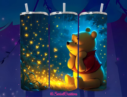 Pooh & Fireflies 20oz Skinny Tumblers