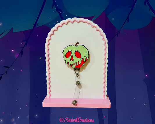 Glow-in-the-Dark Poison Apple 3D Badge Reel