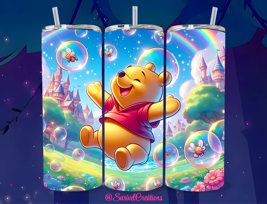 Happy Pooh 20oz Skinny Tumblers