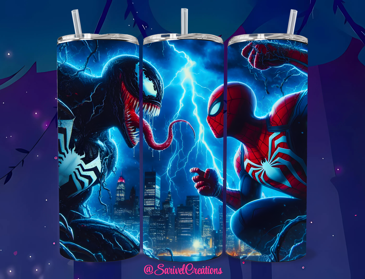 Symbiote & Spider 20oz Skinny Tumbler