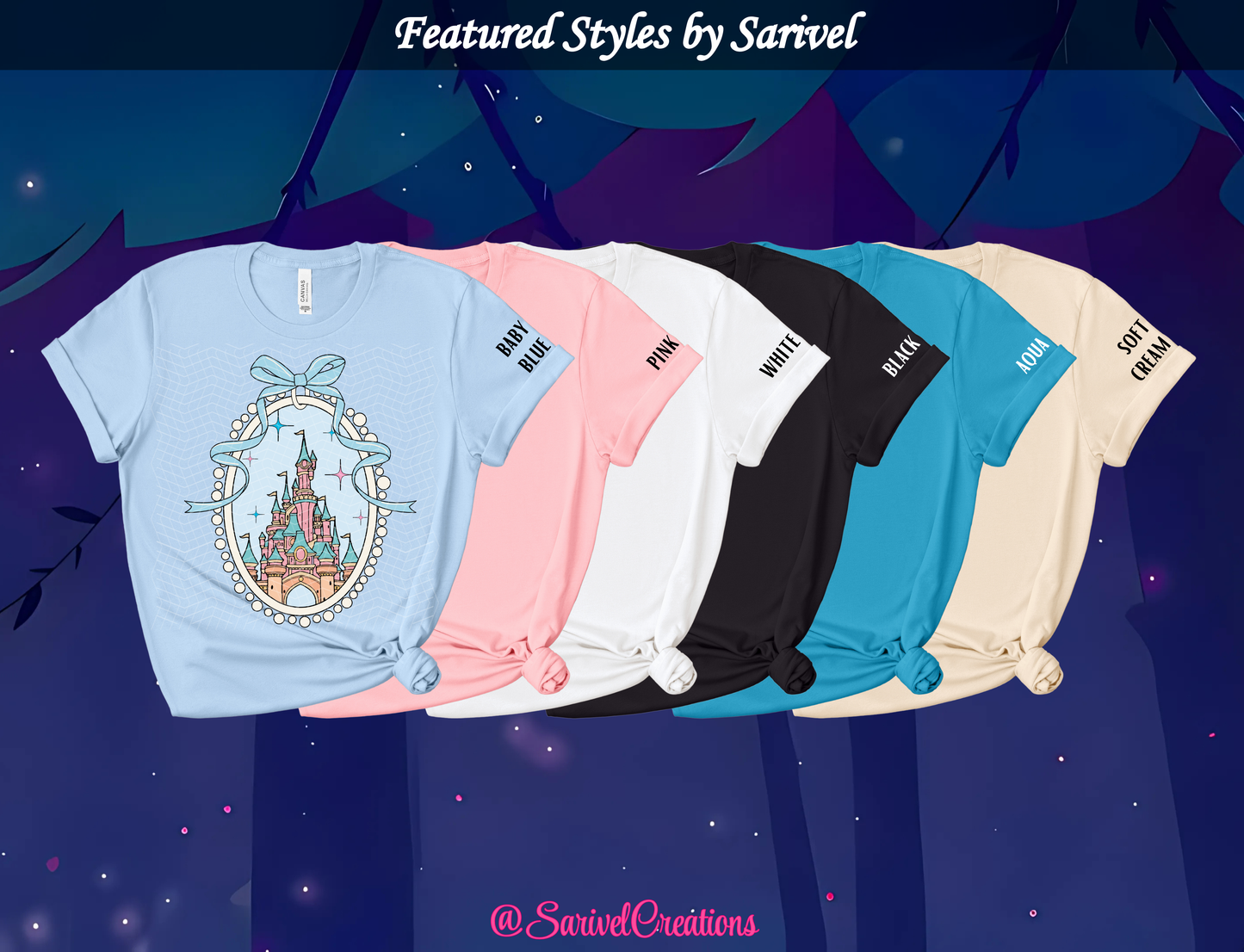 Blue Magical Castle Tee