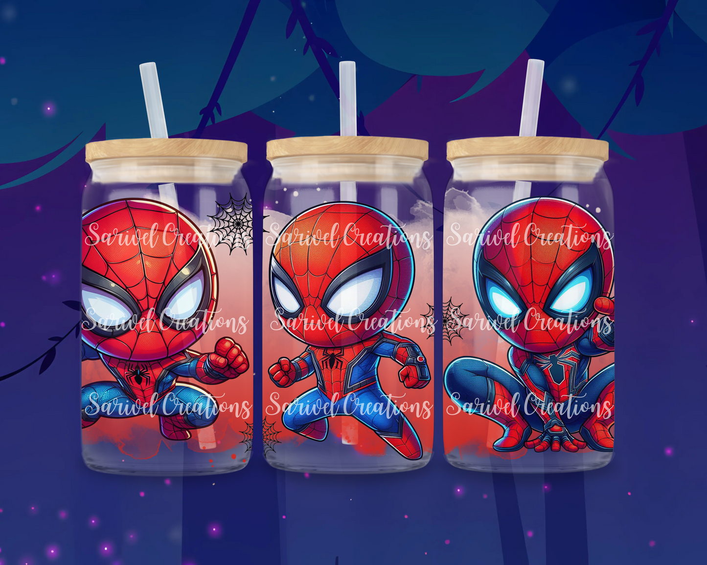 Red Spider Glass Can
