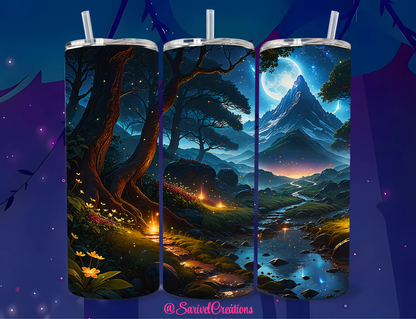Magical Landscape 20oz Skinny Tumblers