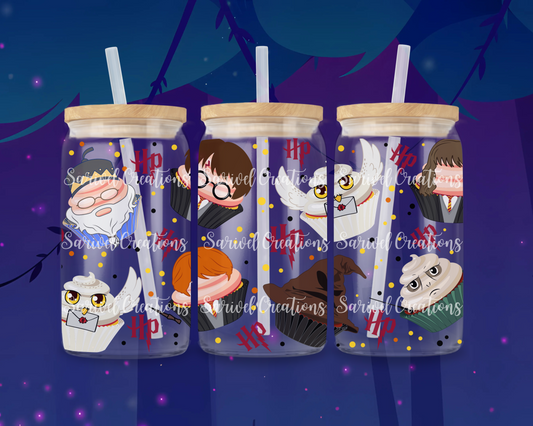 HP Wizard Cupcakes Glass Can