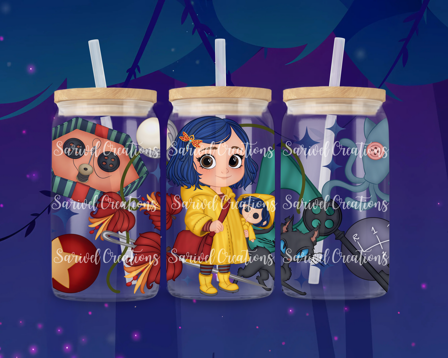 Caro & Voodoo Glass Can