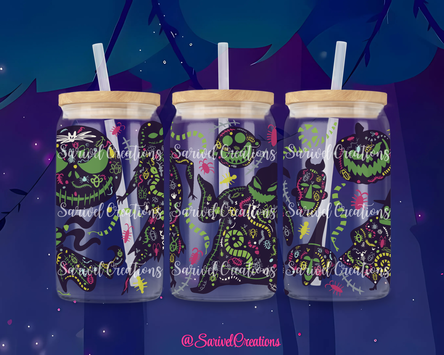 Wormy Nightmare Glass Can