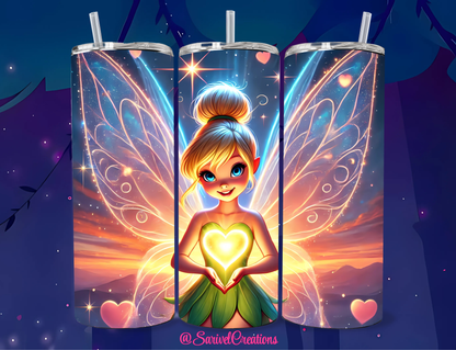 Tink Love 20oz Skinny Tumblers