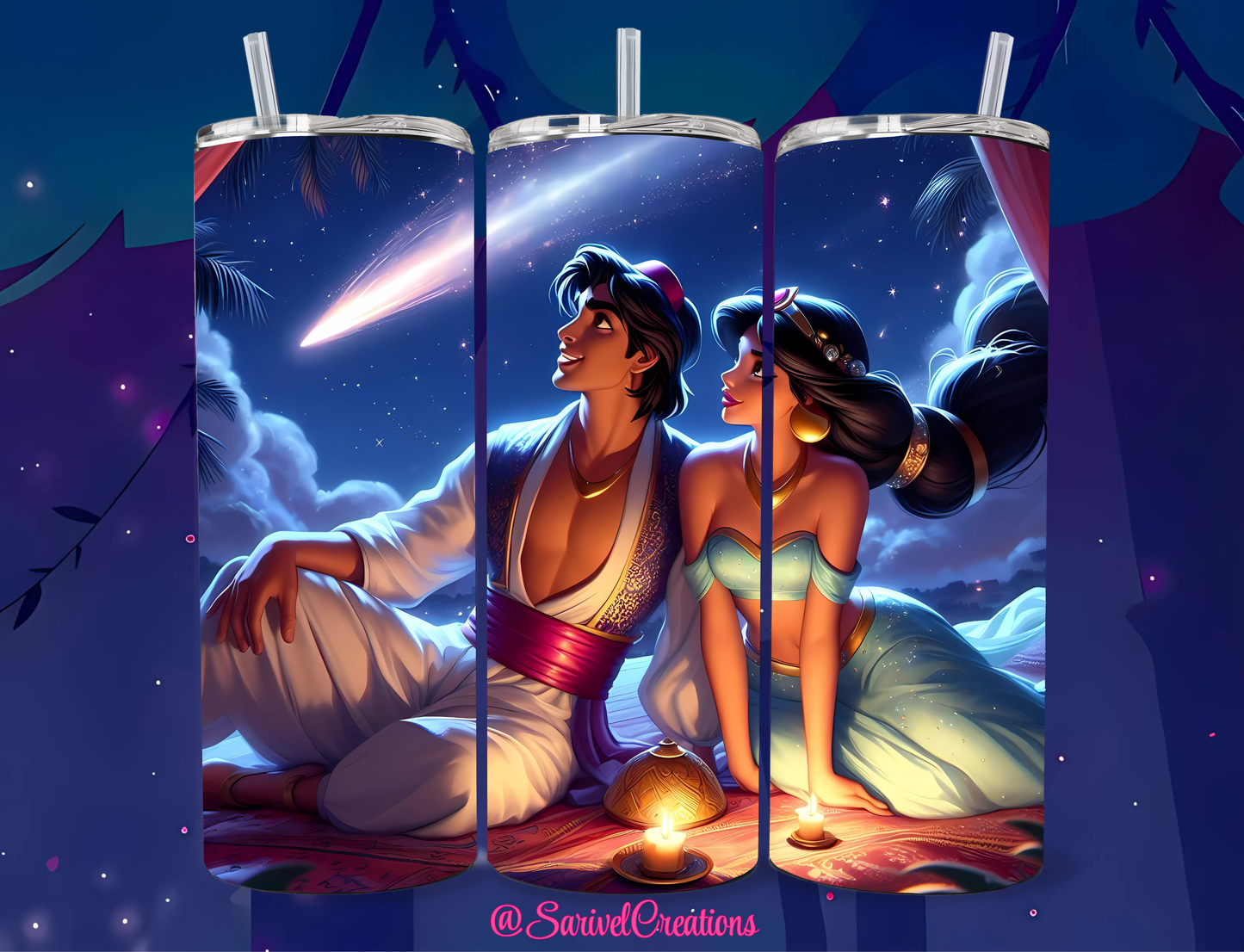 Arabian Night 20oz Skinny Tumblers