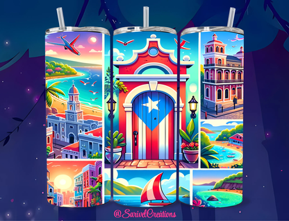 II PR Monuments 20oz Skinny Tumblers