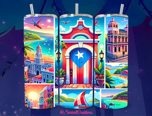 II PR Monuments 20oz Skinny Tumblers
