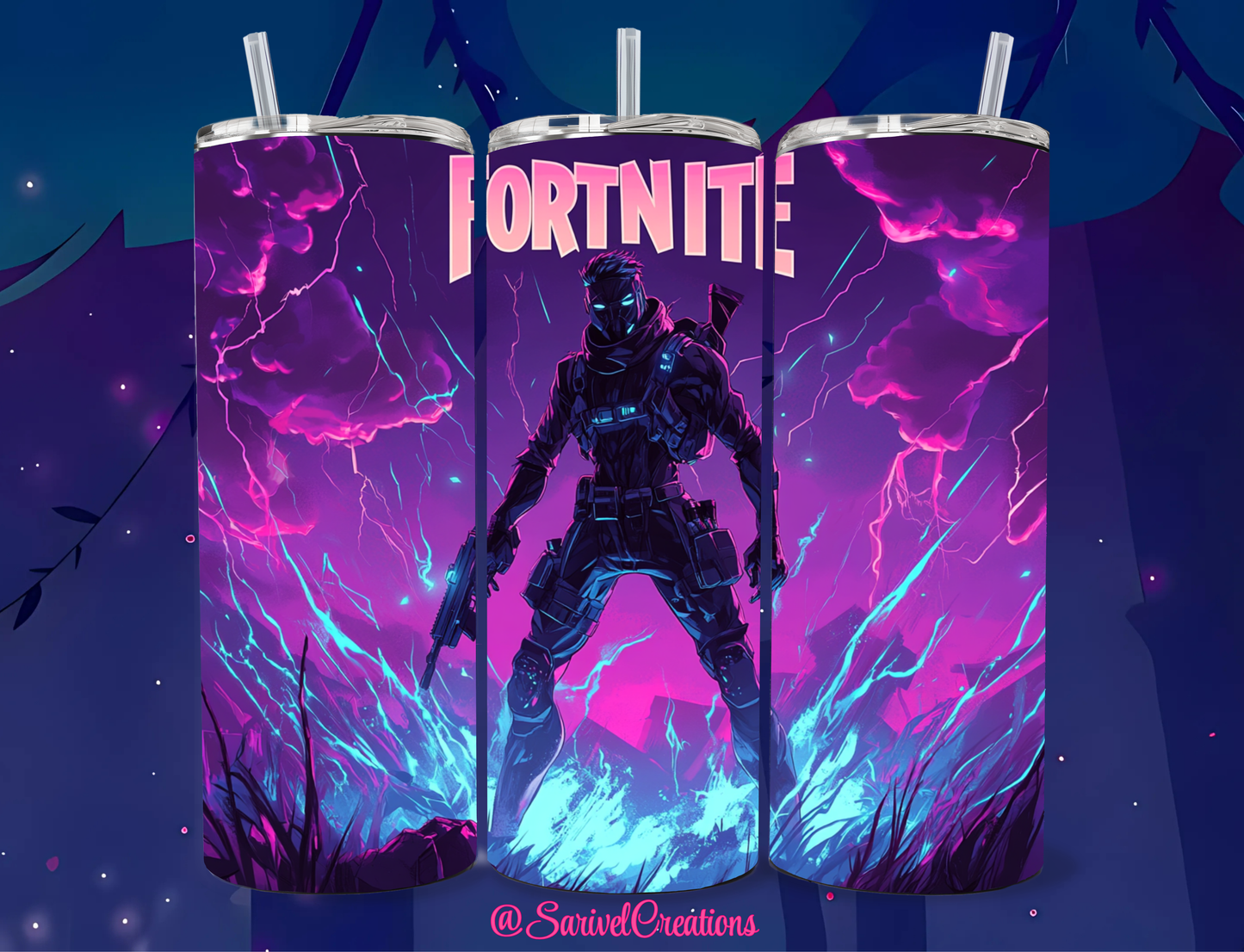 III Fort Game 20oz Skinny Tumblers