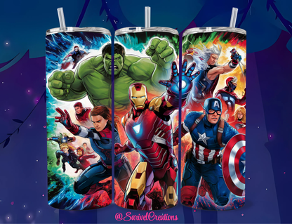 Heroes 20oz Skinny Tumblers