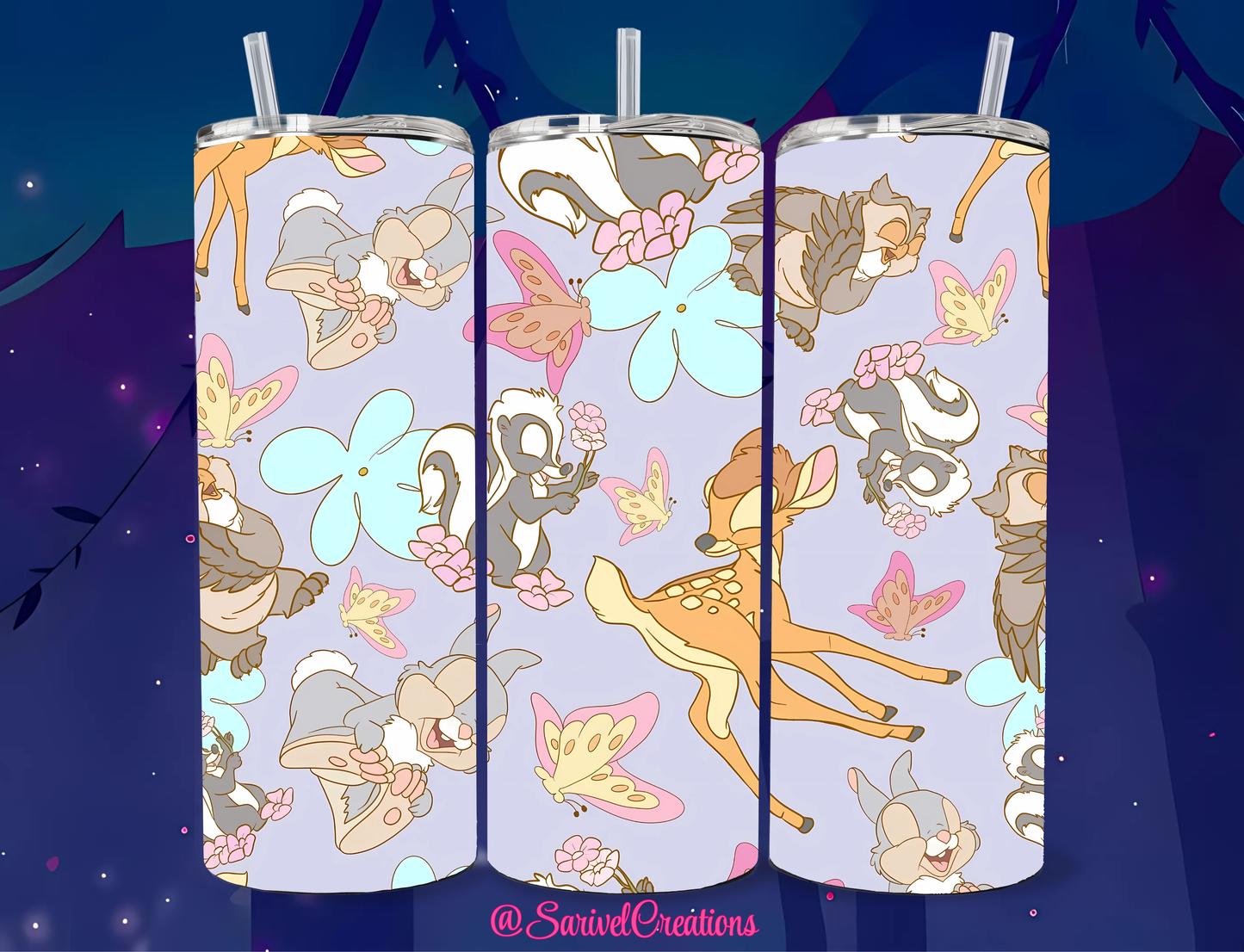 SL Bamb & Friends 20oz Skinny Tumblers