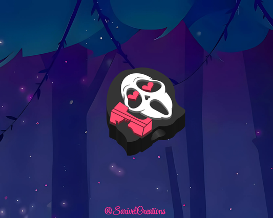 Ghost Face 3D Straw Topper
