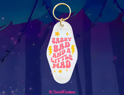 Sassy Bad Keychain