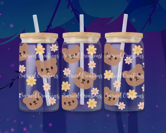 Creamy Bears Glass Can