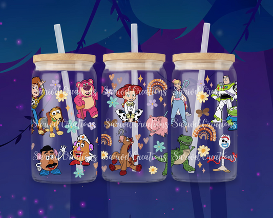 Toyful Story Glass Can