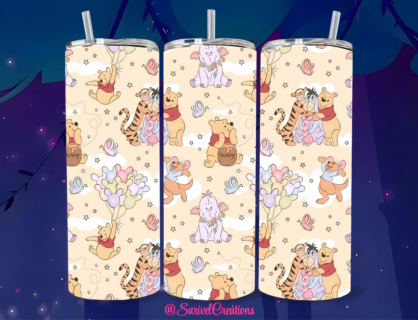 Pooh & Friends 20oz Skinny Tumblers