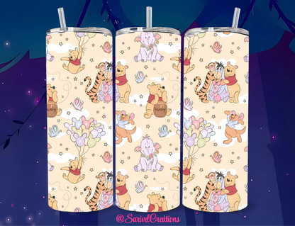Pooh & Friends 20oz Skinny Tumblers