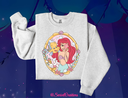 Starry Mermaid Frame Crewneck