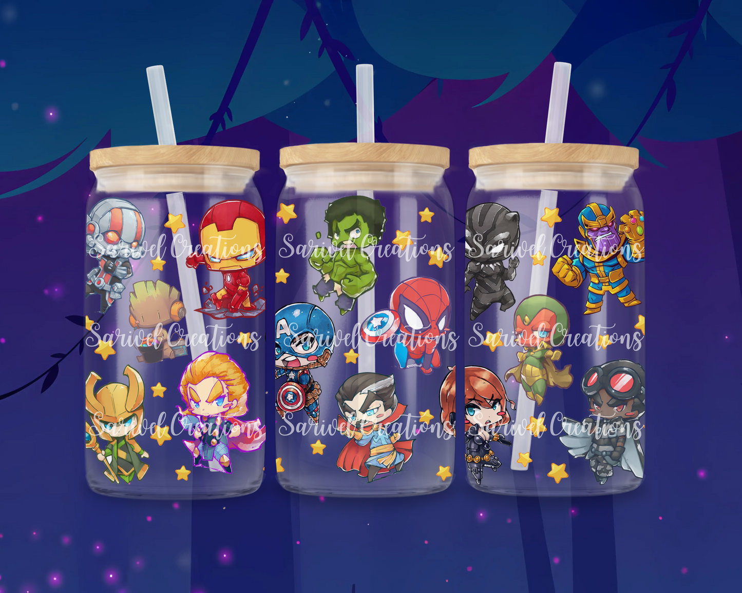 Baby SuperHeroes Glass Can