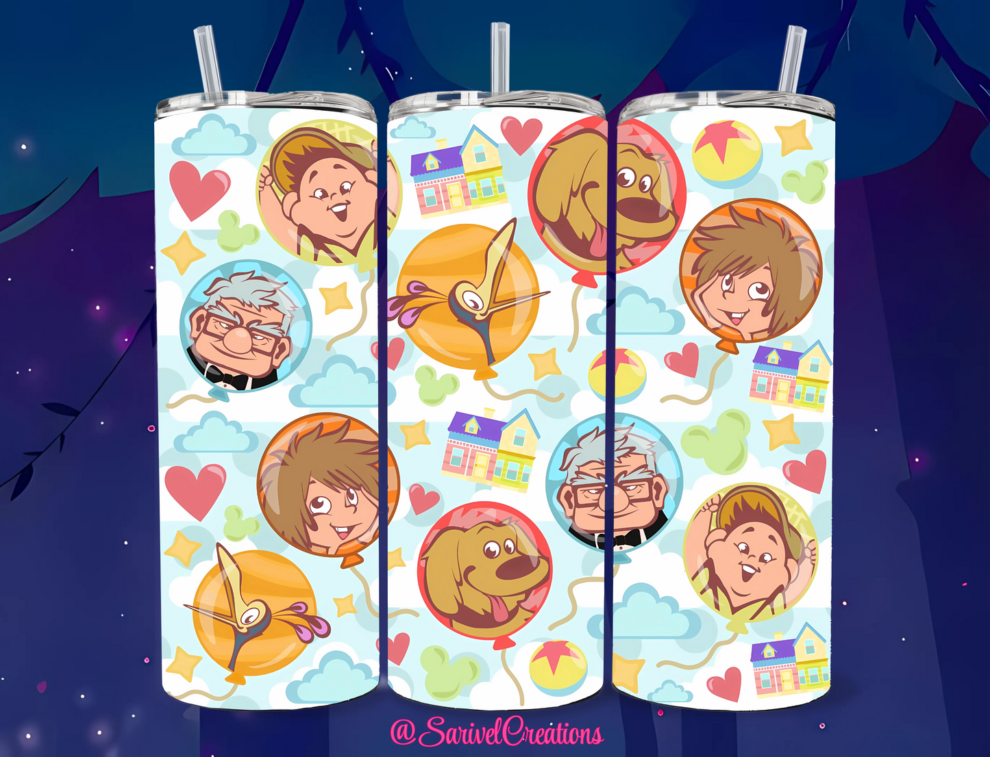C&E Balloons 20oz Skinny Tumblers