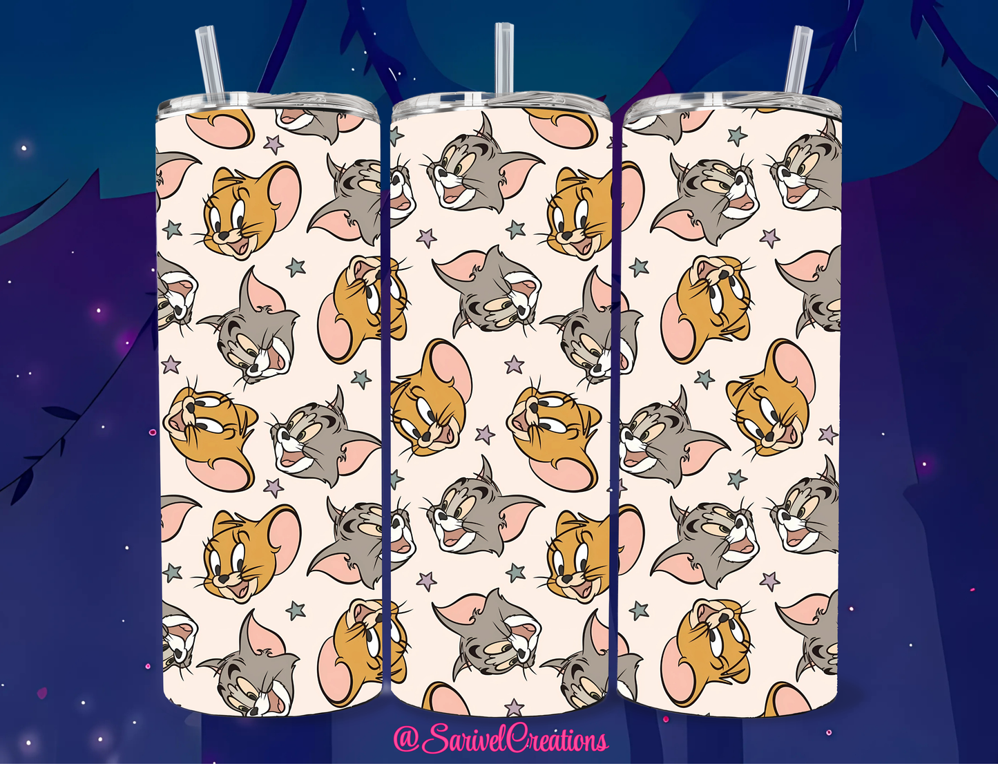 SL T&J Cartoon 20oz Skinny Tumblers