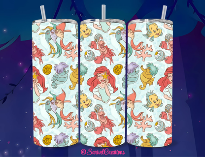 SL Mermaid Star 20oz Skinny Tumblers