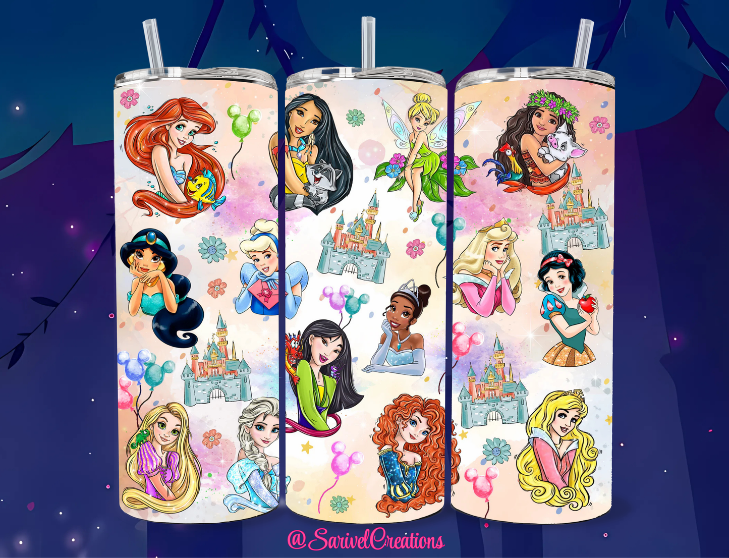 Royal Collage 20oz Skinny Tumblers