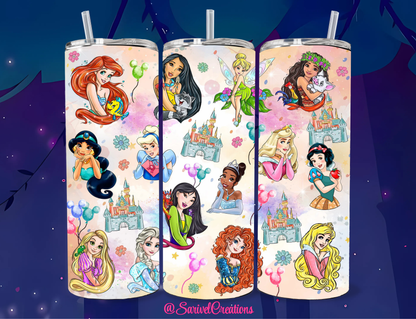 Royal Collage 20oz Skinny Tumblers