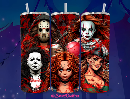 Horror Girls 20oz Skinny Tumblers