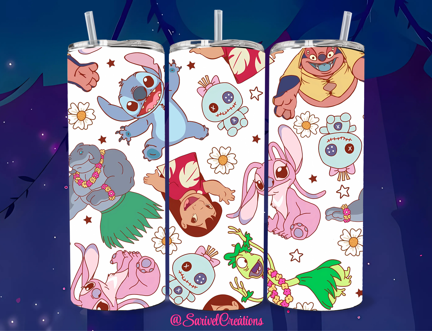 SL Lilo & Friends 20oz Skinny Tumblers