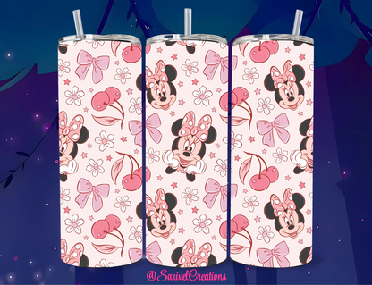 SL Minnie Cherries 20oz Skinny Tumblers