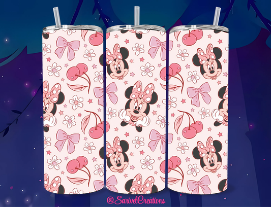 SL Minnie Cherries 20oz Skinny Tumblers