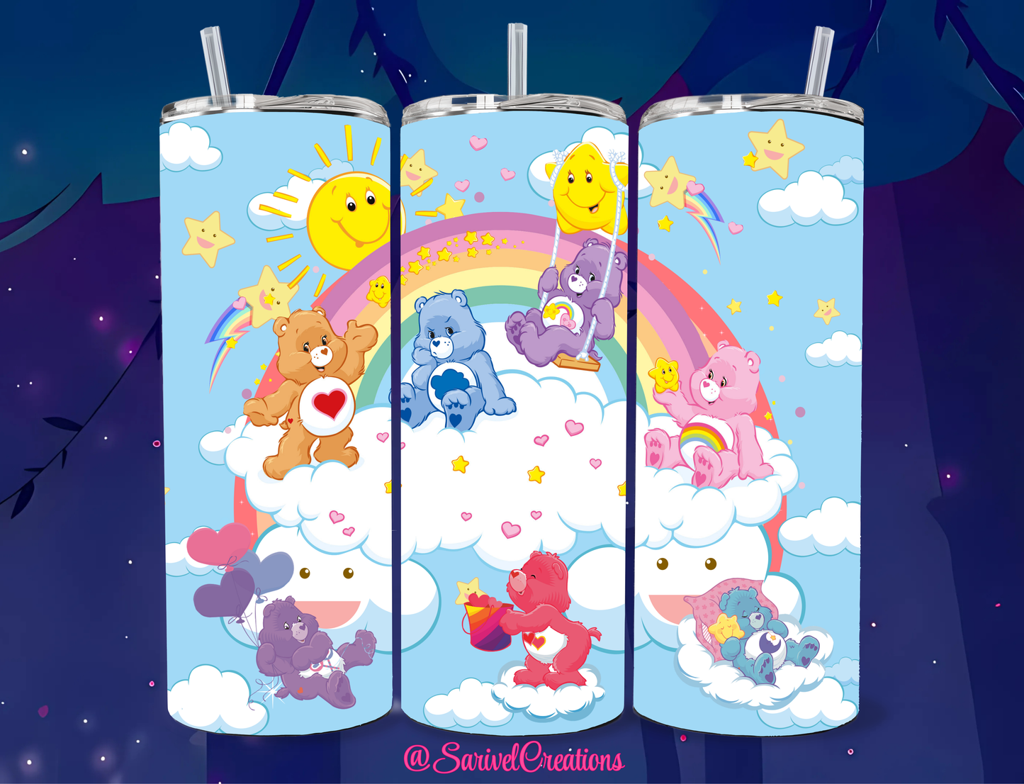 Beary Lovely 20oz Skinny Tumblers