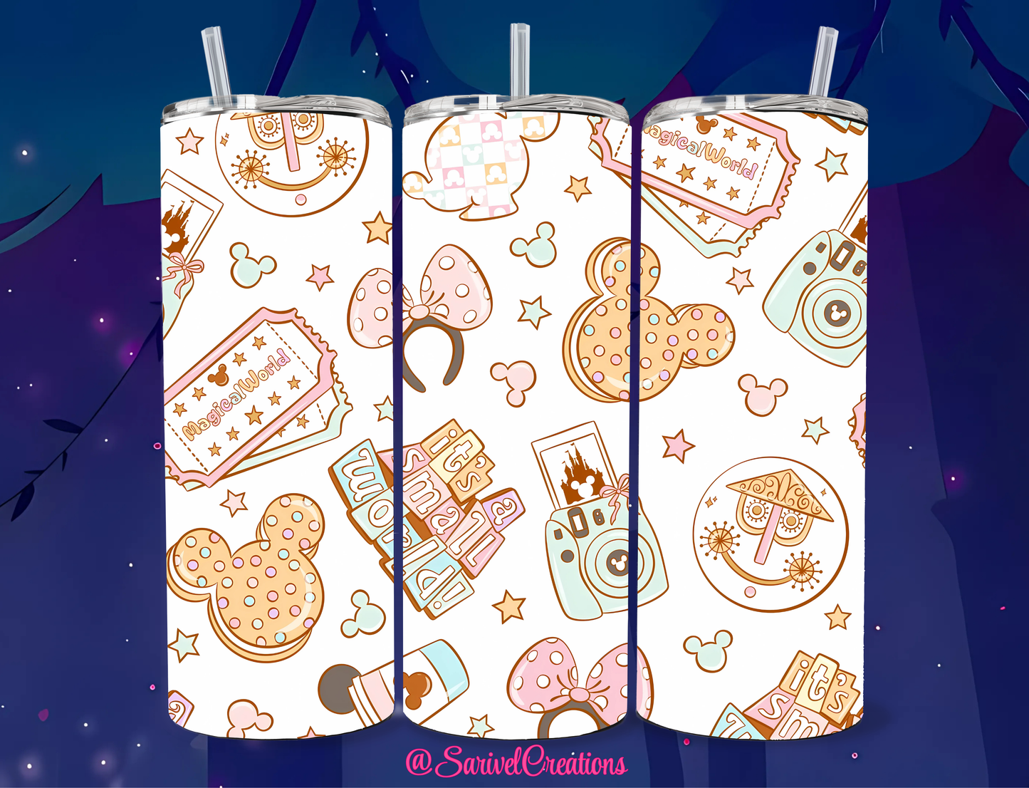 SL Magical World 20oz Skinny Tumblers