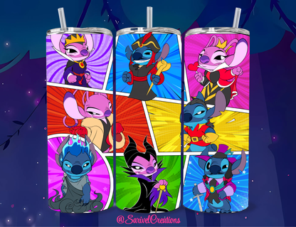 Alien Villains 20oz Skinny Tumblers