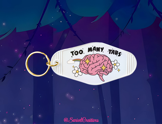 Too Many Tabs Keychain