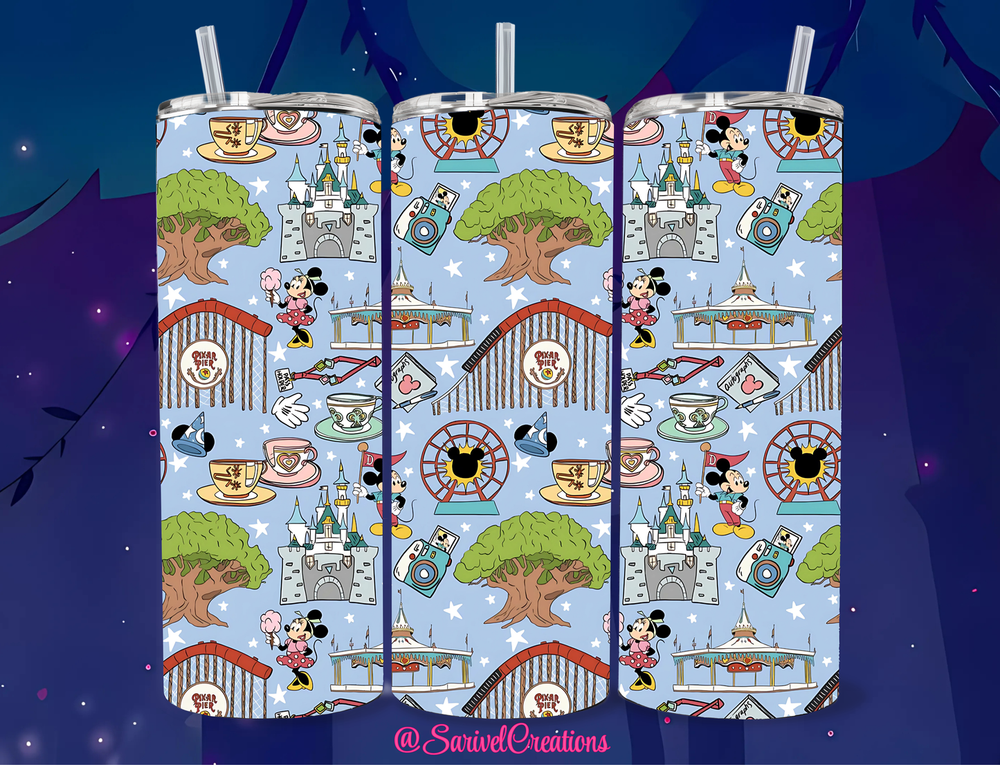 SL Pixar Pier 20oz Skinny Tumblers