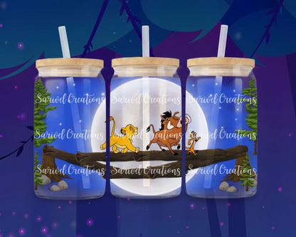 Hakuna Matata Glass Can
