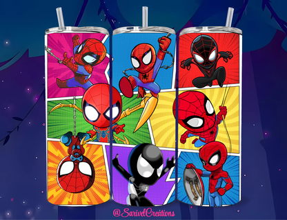 Spider Characters 20oz Skinny Tumblers