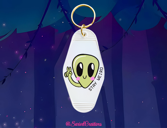 Stay Weird Keychain