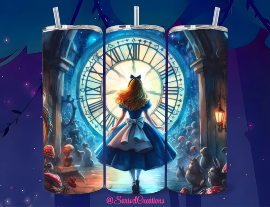 In Wonderland 20oz Skinny Tumblers