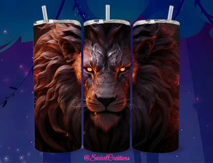 Monstrous Lion 20oz Skinny Tumblers