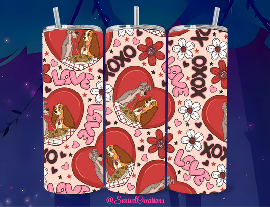 SL Pups In Love 20oz Skinny Tumblers