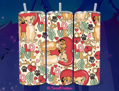 SL Lions In Love 20oz Skinny Tumblers